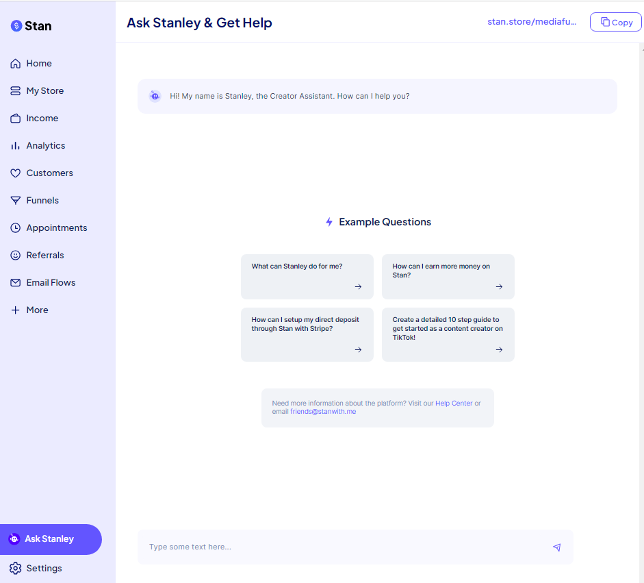 Stan Store - Ask Stanley AI assistant