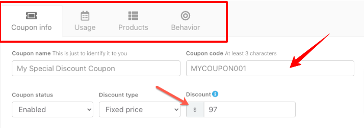 ThriveCart Coupon Option