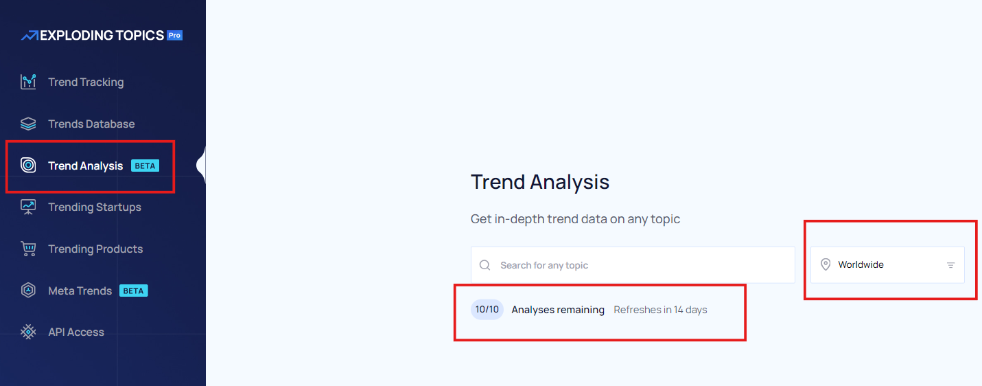 Trends Analysis By Exploding Topics